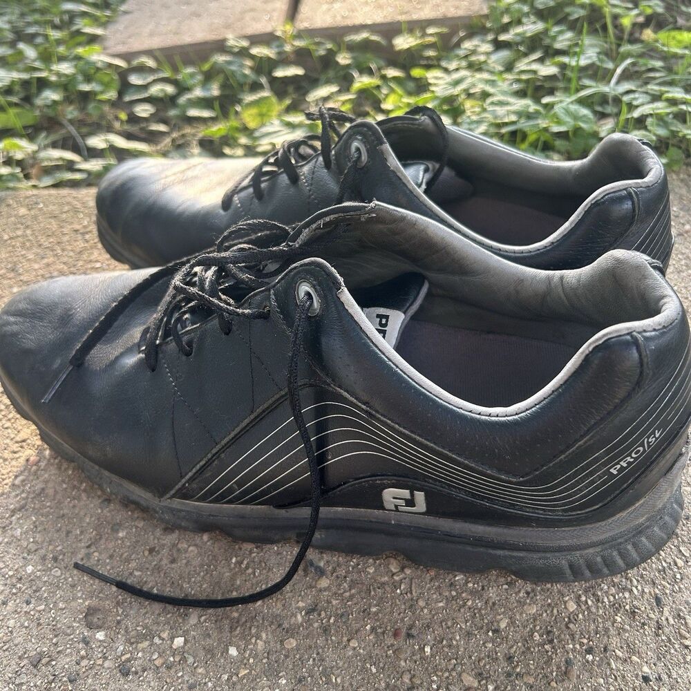 FootJoy Pro SL Men's Size 12 M Black White Spikeless Golf Shoes